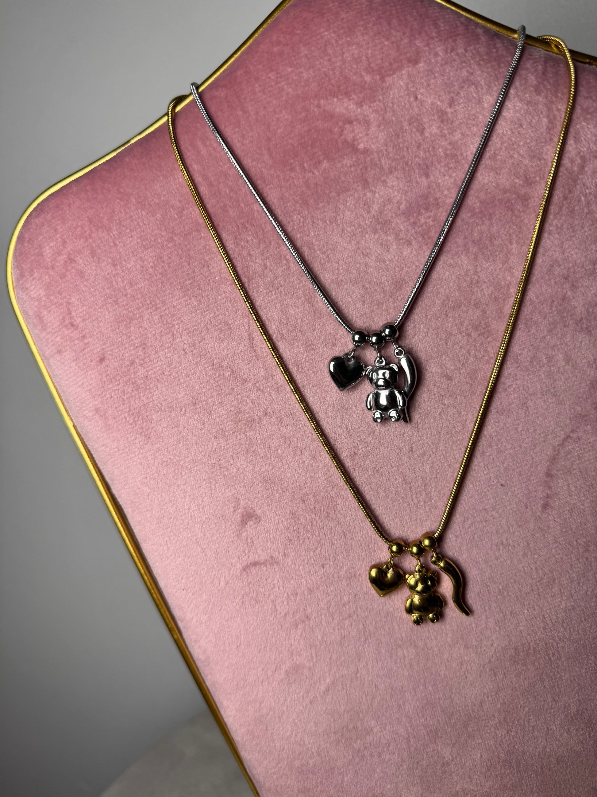 Collana mix orso
